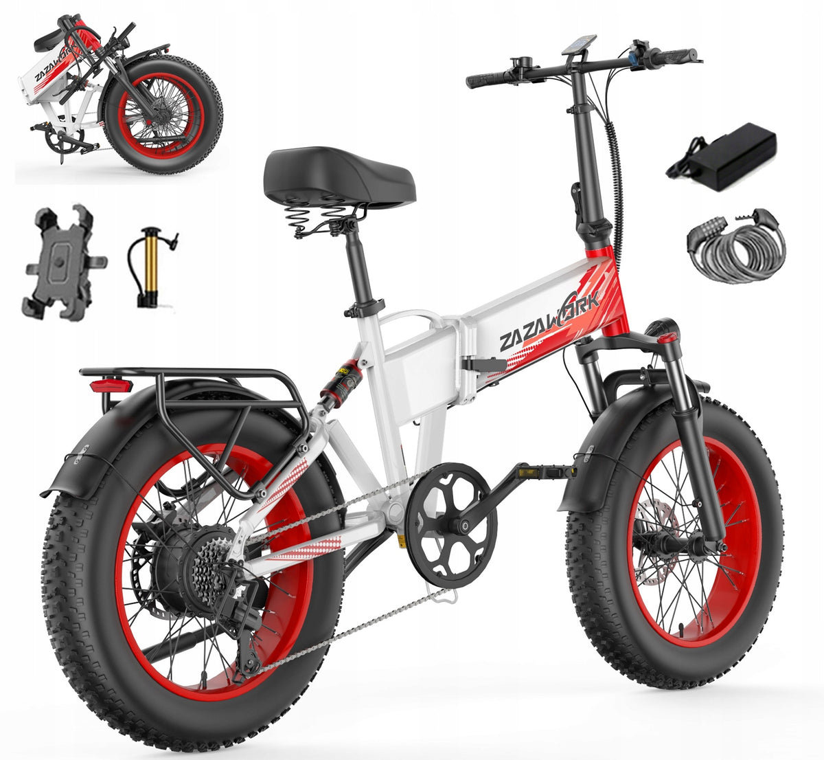 Adult Electric Vehicles 20Ah 1500W 45km/h 120km Thick Tyres+Helmet Brand ZAZAWORK