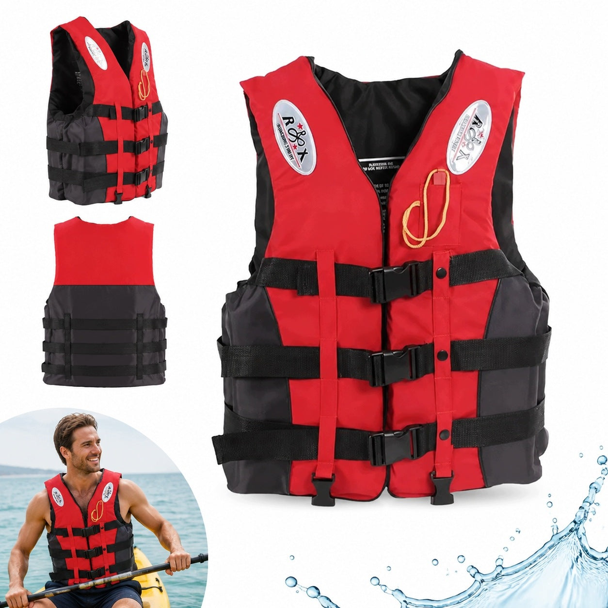 Adult Life Jacket Size XXXL for Water Leisure