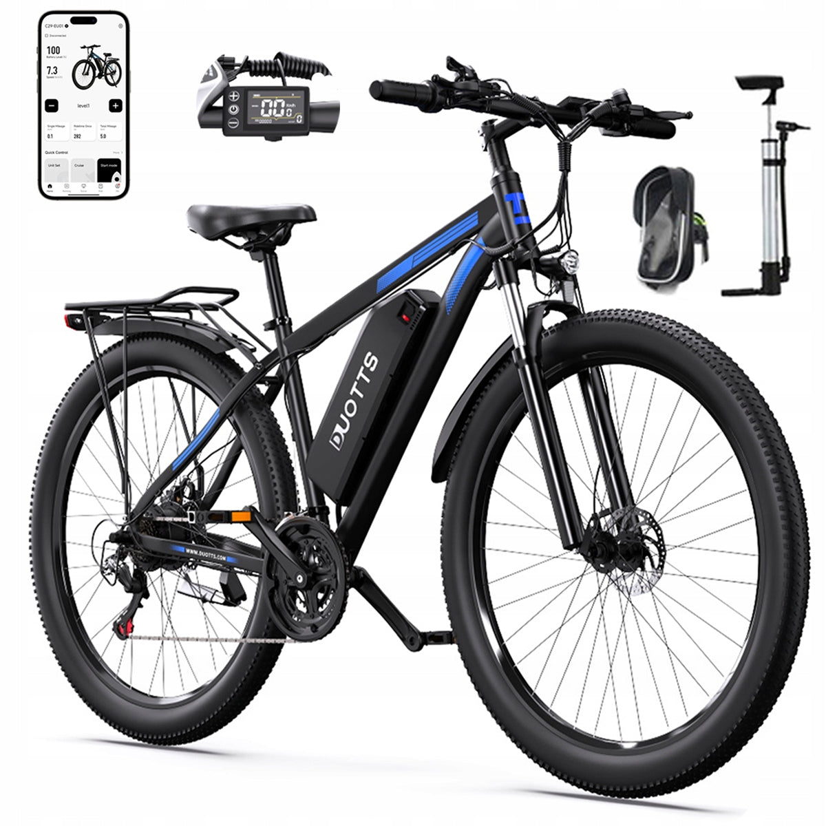 Adult Off-Road Electric Vehicle DUOTTS C29L 1000W 15AH 55km/h 29"