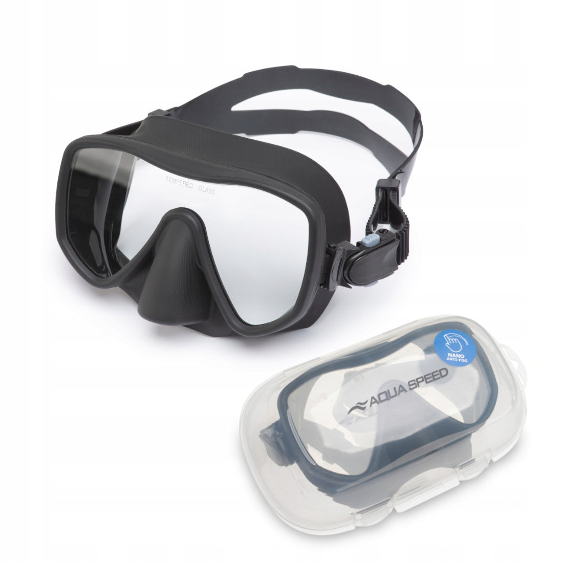 Adult diving mask AQUA SPEED Manta Nano Anti-Fog col.07