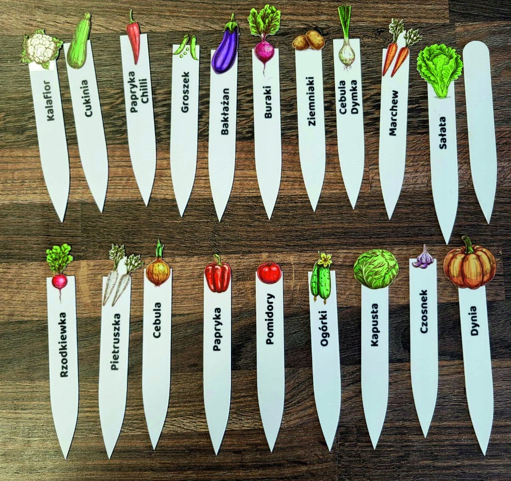 Aesthetic Label Garden Vegetable Plant Marker 20 Pieces Manufacturer code ALG-0106