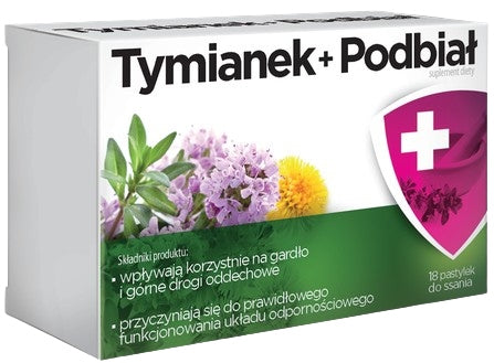Aflofarm Thyme Podbiał 18 lozenges