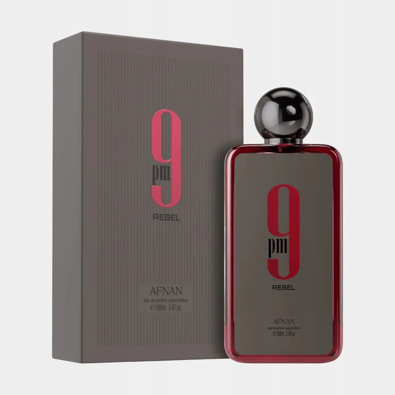 Afnan 9 PM Rebel Perfumed Water Unisex 100 ml EDP Fruit and Wood