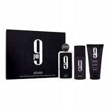 Afnan 9PM Perfume 100ml + Washing Gel 150ml + Deodorant 150ml