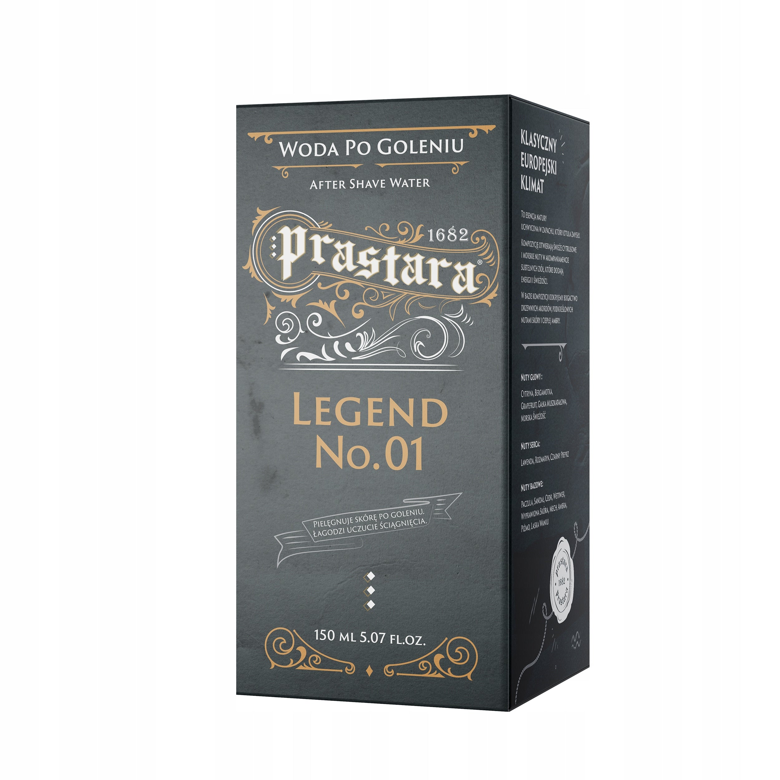 Aftershave original barber PRASTARA 1682 LEGEND No.01 150 ml Manufacturer code 5900793056930