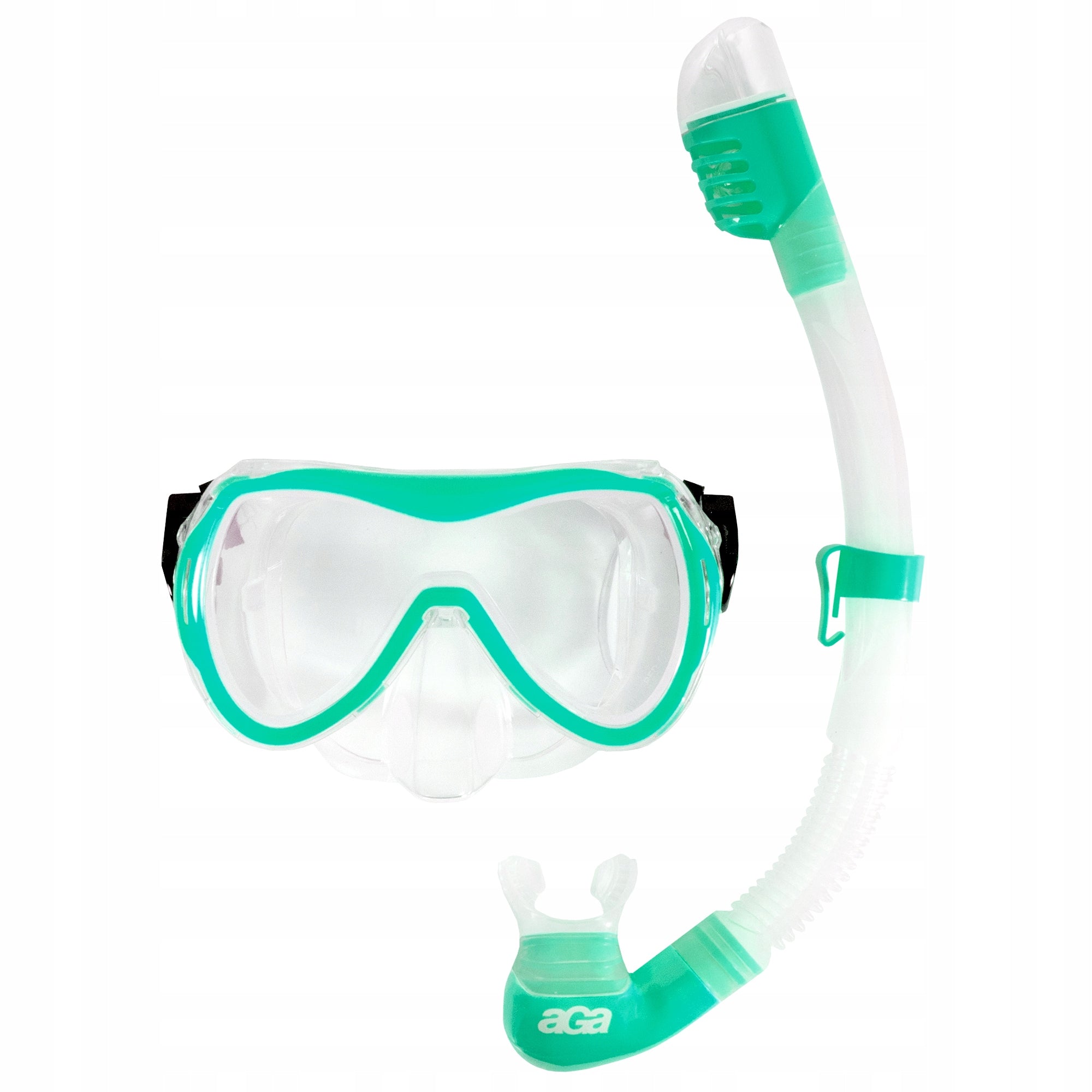 Aga Diving Set Mask Glasses with Pipe Tube Green Snorkeling Manufacturer code K18186