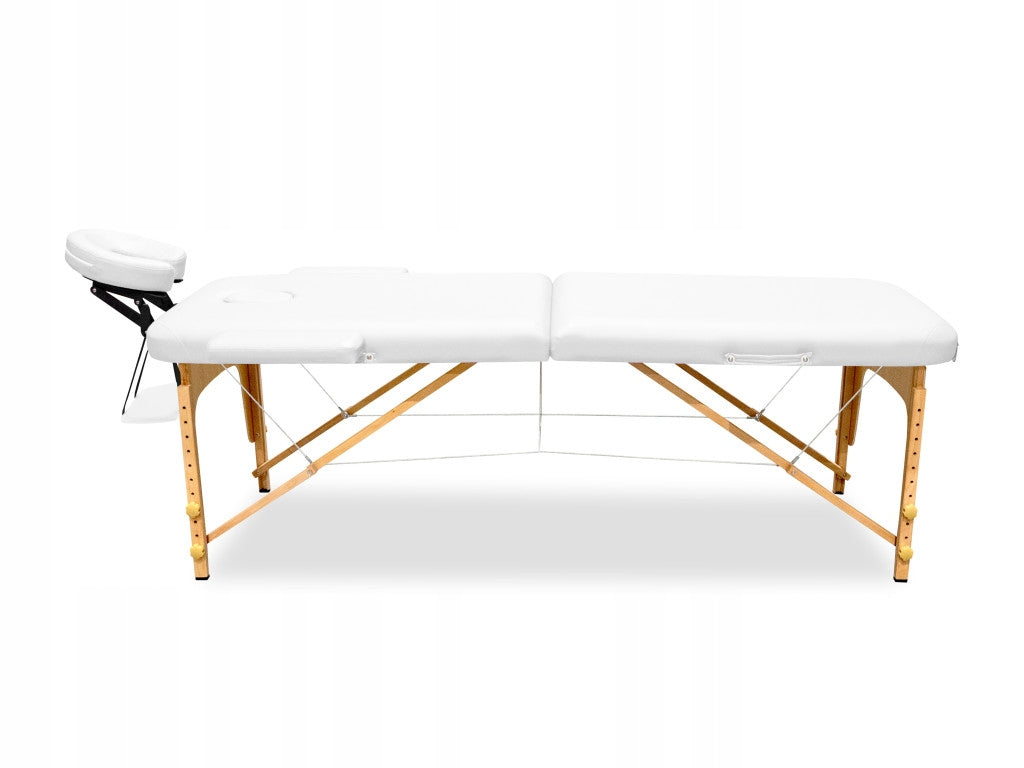 Aga Dřevěné masážní lehátko MR5150 Bílé Tabletop width 60 cm