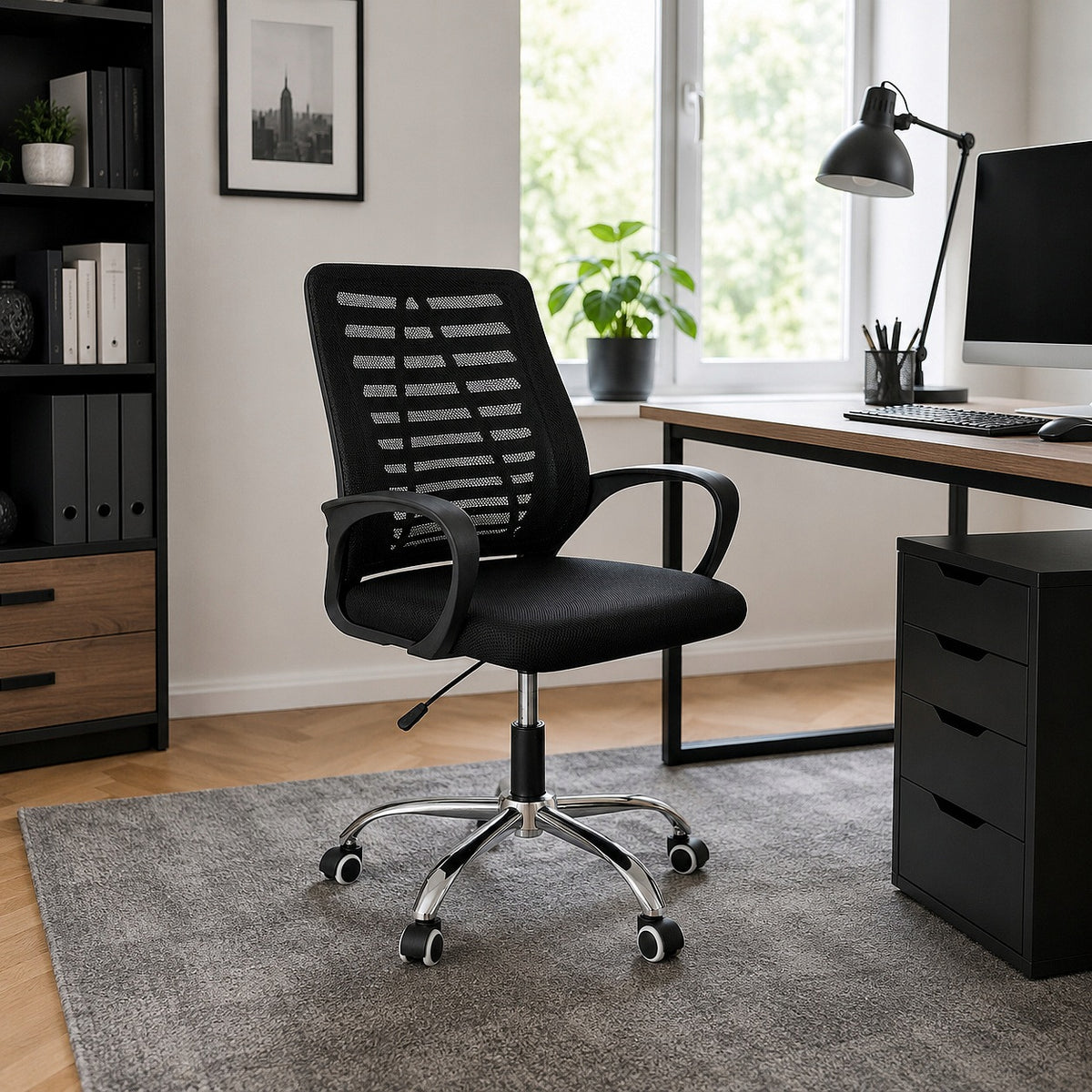 Aga Kancelářské ergonomické křeslo Černé Brand Aga