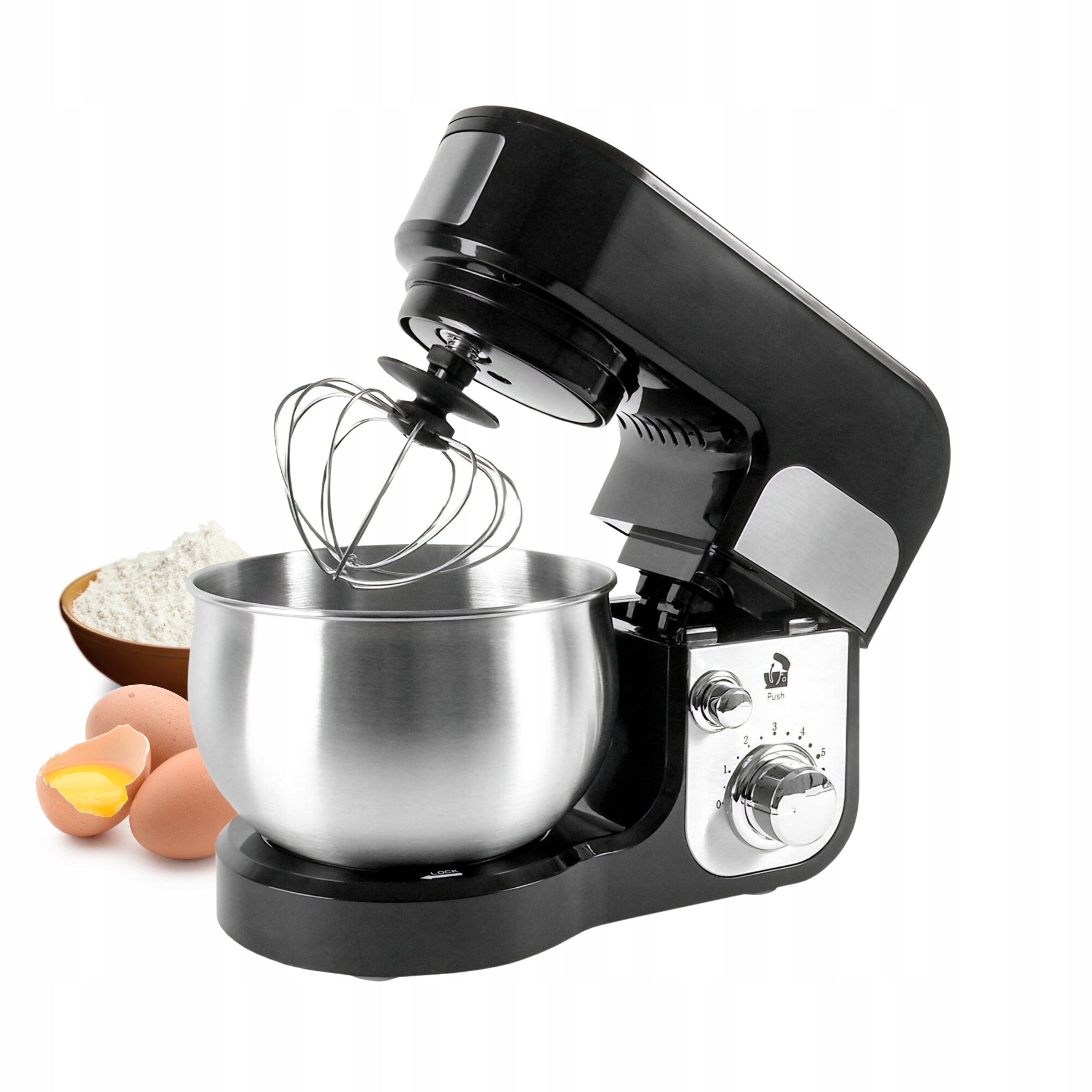 Aga Planetary Food Processor 700W Bowl 3L Bread Cake Mixer Hook Steel