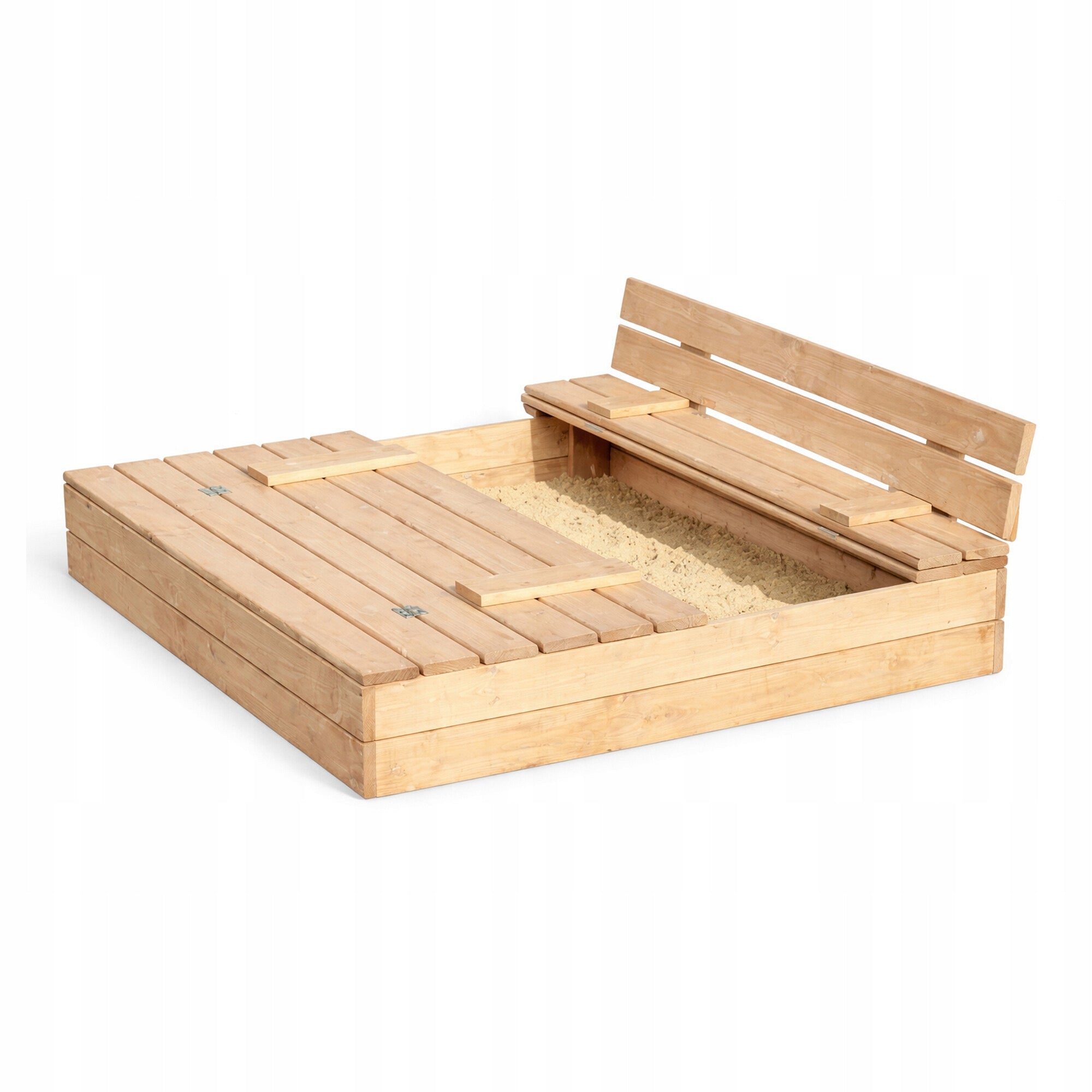 Aga Wooden sandbox for children 120x120 cm Kind wooden