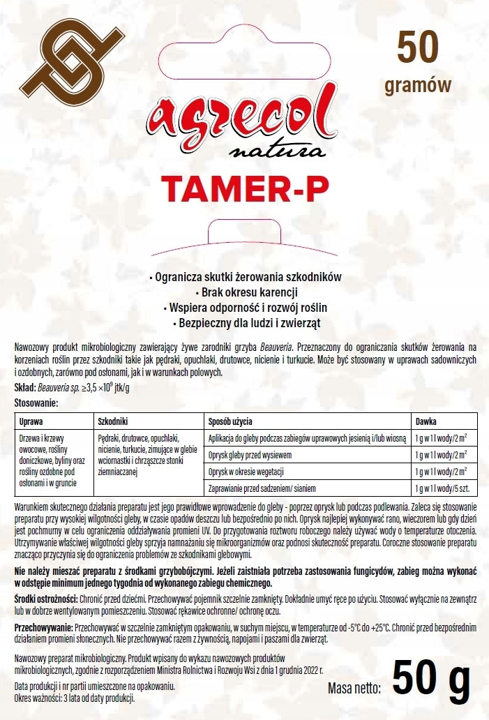 Agrecol Tamer-P for shoots swelling pest repellent 50 g Packaging status original
