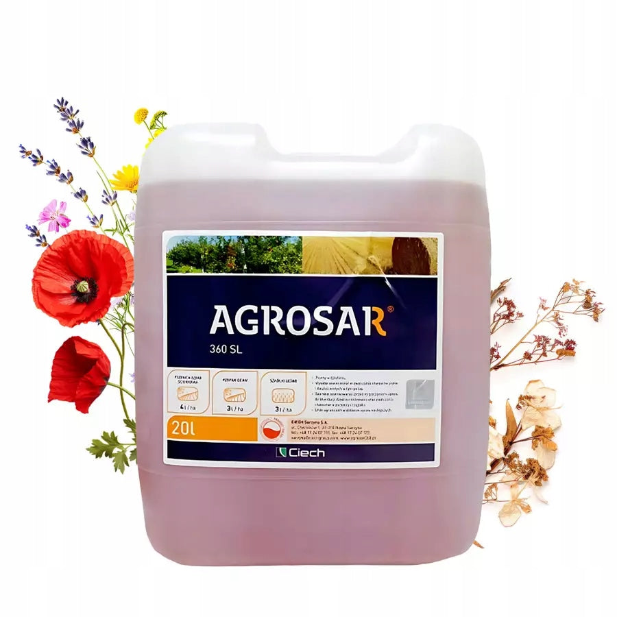 Agrosar 360SL 20l CIECH total herbicide, glyphosate, destroys perz weeds