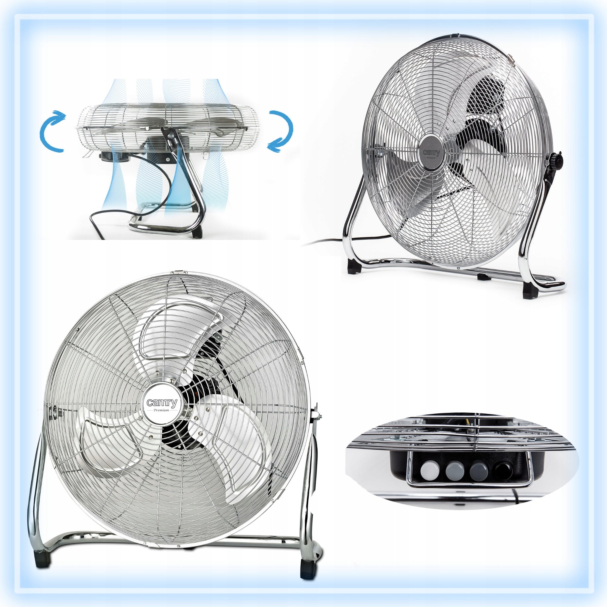 Air Circulator Camry CR 7306 strong floor metal 3 gears Packaging status original