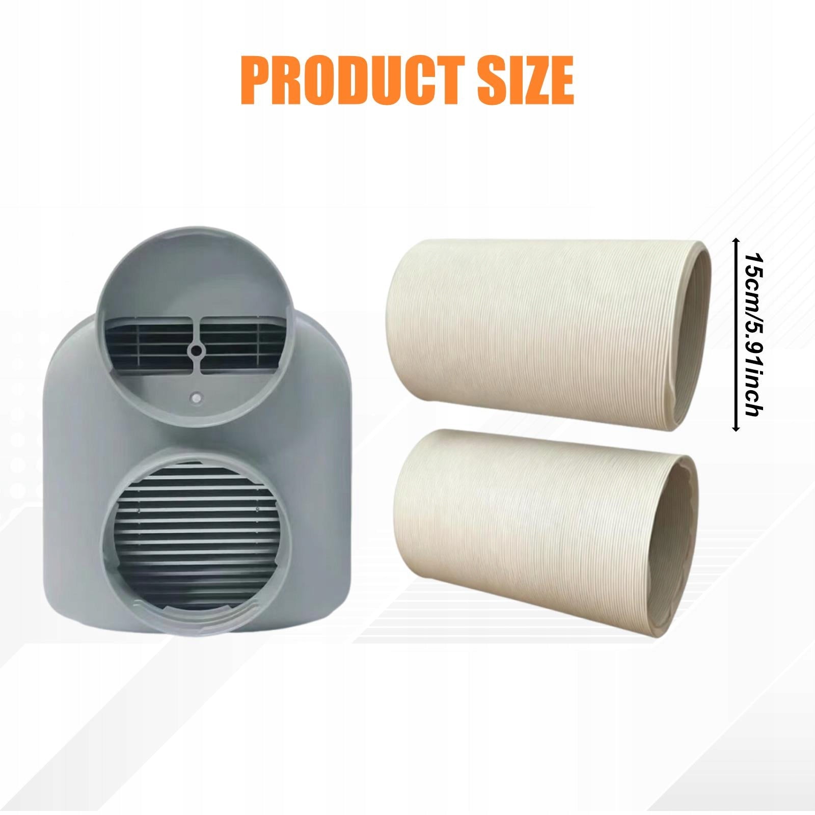 Air Conditioner Exhaust Accessories Double Tube Compact Equipment Portable Medical device no