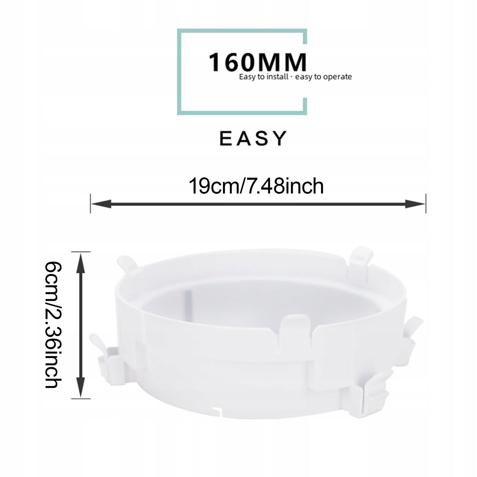 Air Conditioner Exhaust Hose Connector Compatible White Length 19 cm Medical device no