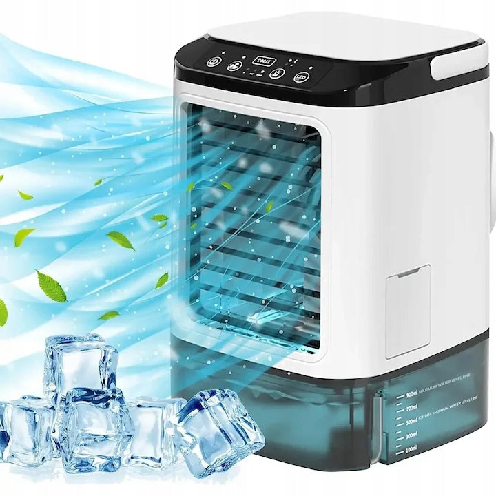 Air Conditioner Portable Desk Fan LED Humidifier USB Quiet 900ml
