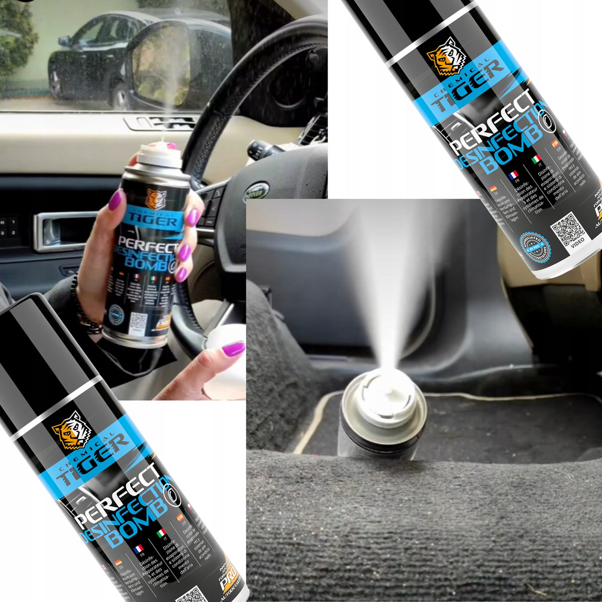 Air Conditioning Cleaner Fresh Smell Funnel Desinfection Bomb Manufacturer Chemical Tiger