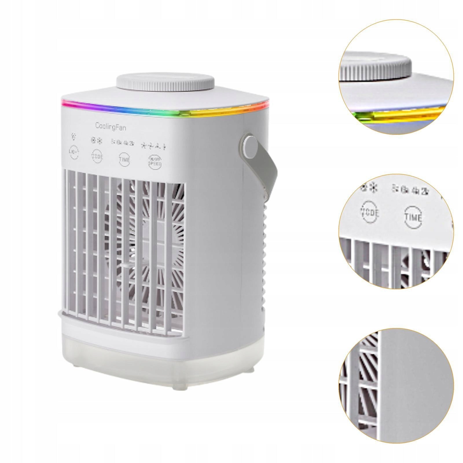Air Cooling Fan Quiet with Large Water Tank Personal Air Cooling Small Air Medical device class IIa