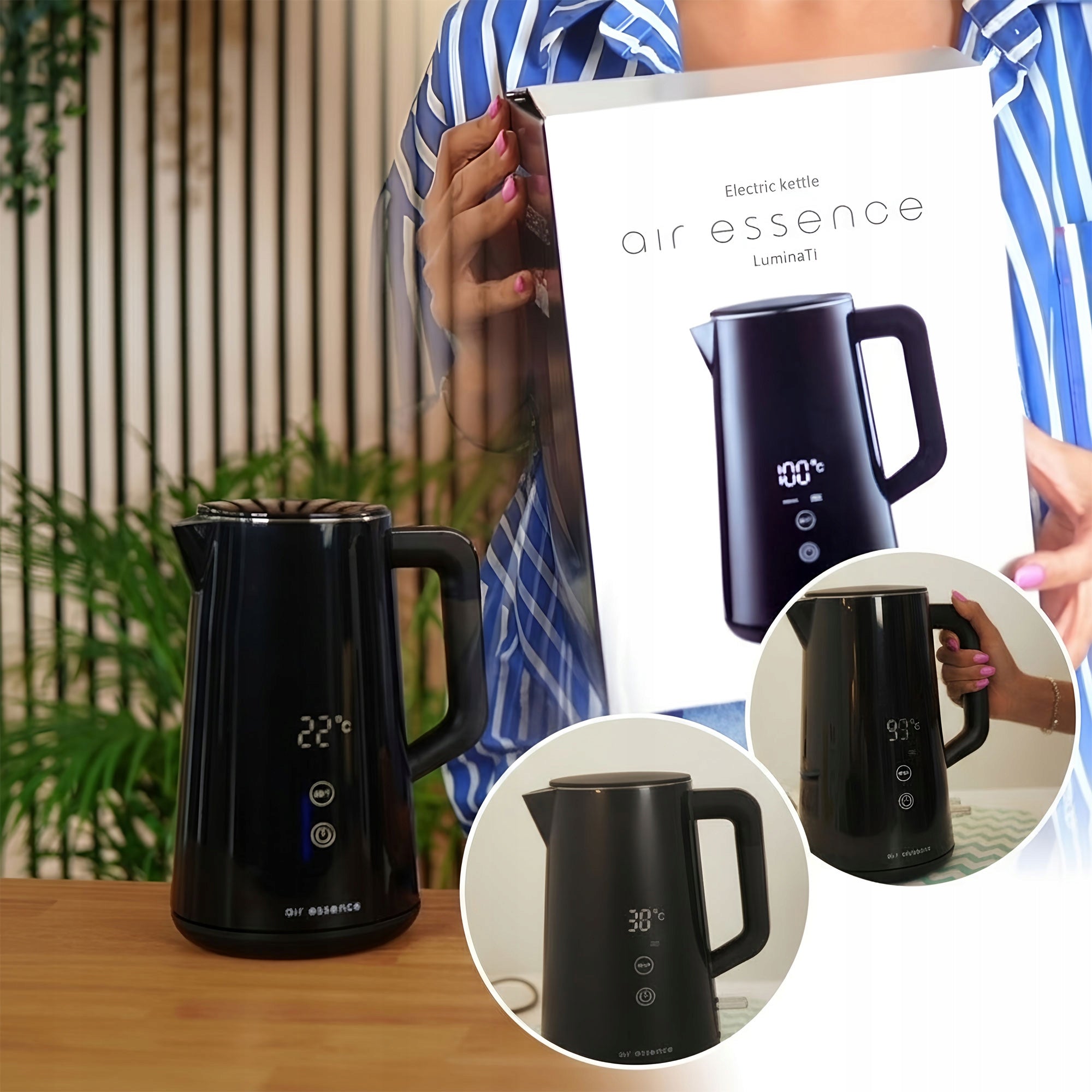 Air Essence LuminaTi PRO electric kettle with a capacity of 1.5L Brand Air Essence