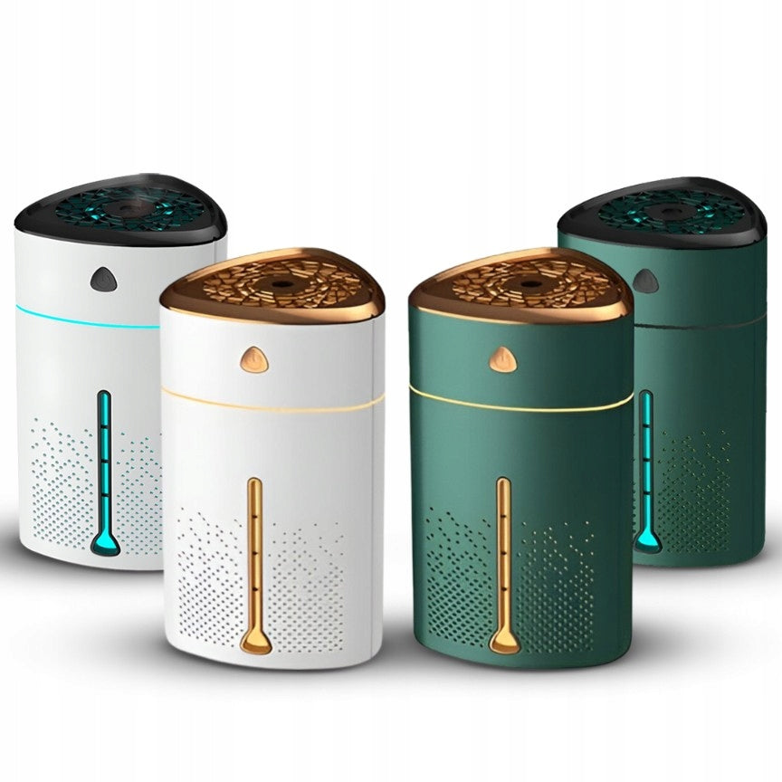 Air Humidifier 1l Aromatherapy Fragrance Diffuser - Green, White