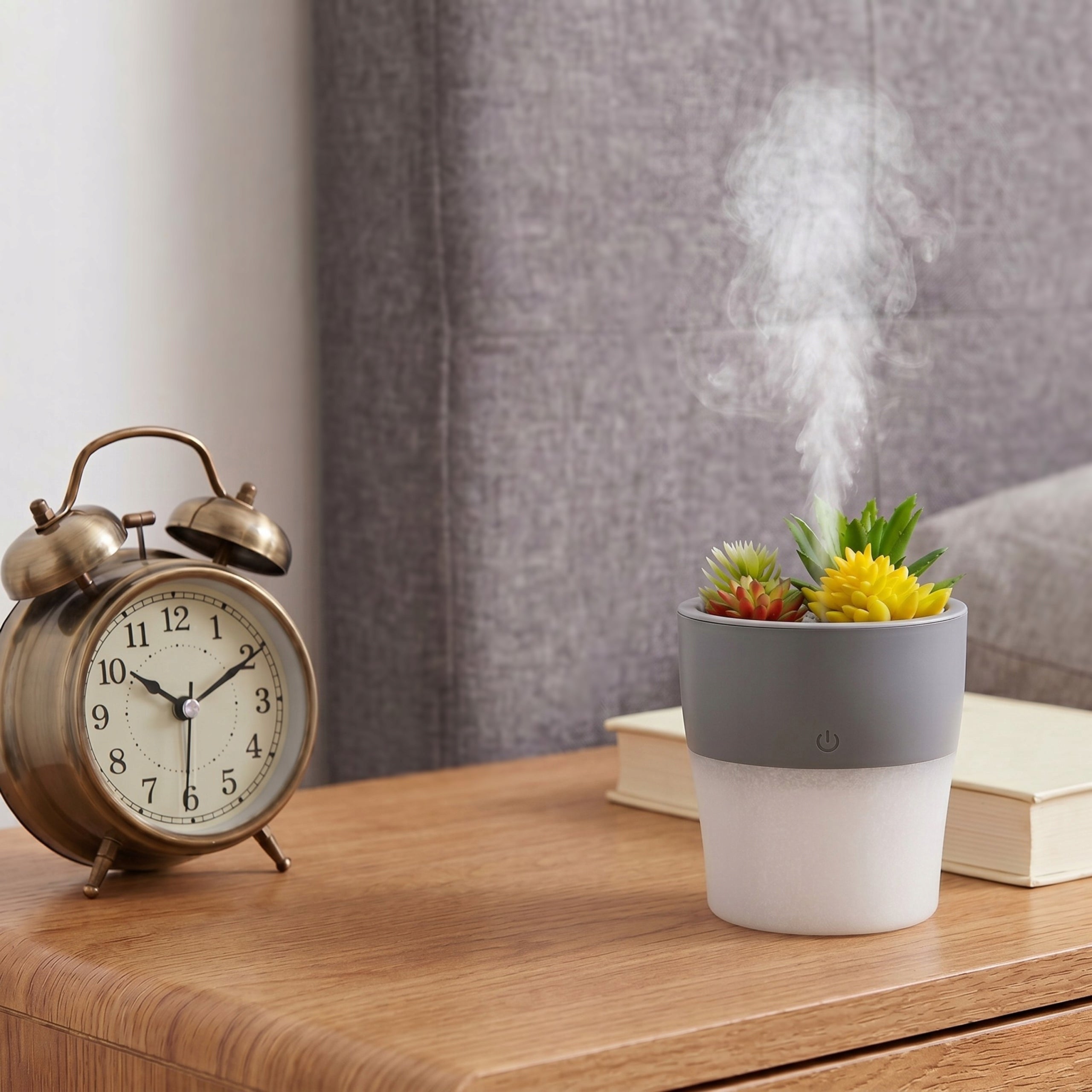 Air Humidifier Diffuser Mini Small for Desk Flower Pot Artificial Flowers Brand no brand