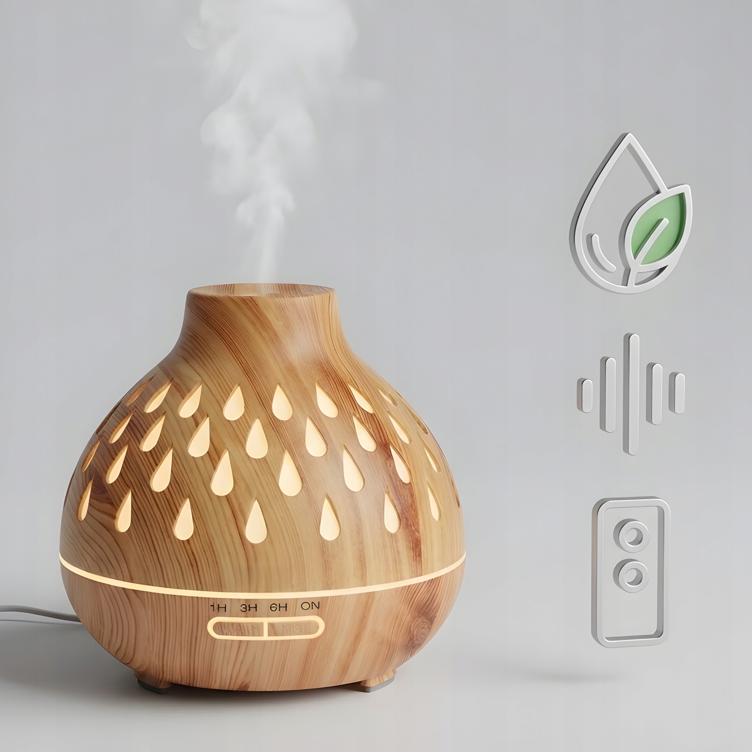 Air Humidifier Fragrance Diffuser 400ml LED Backlight with 12 Oils Brand DexXer