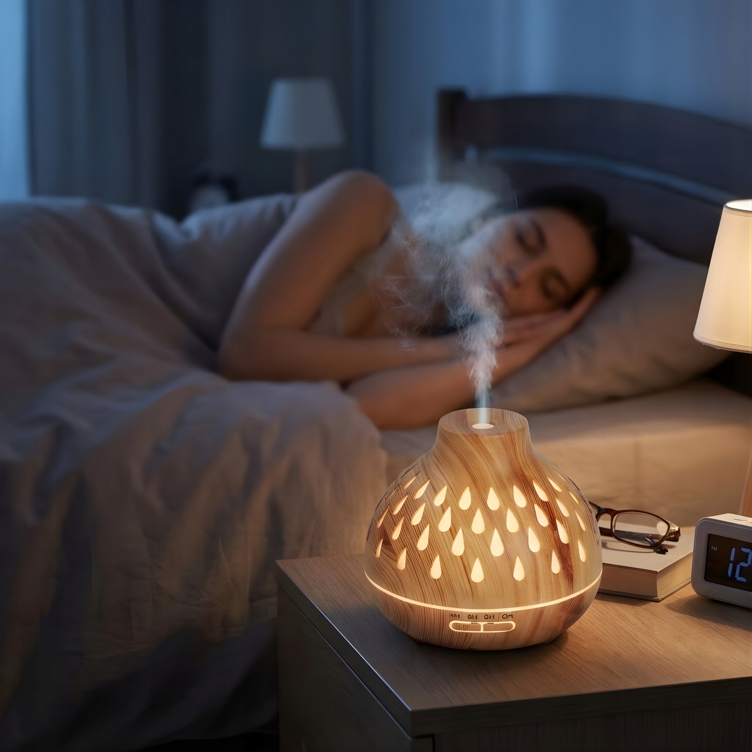 Air Humidifier Fragrance Diffuser 400ml LED Backlight with 12 Oils Water tank capacity 0.4 l