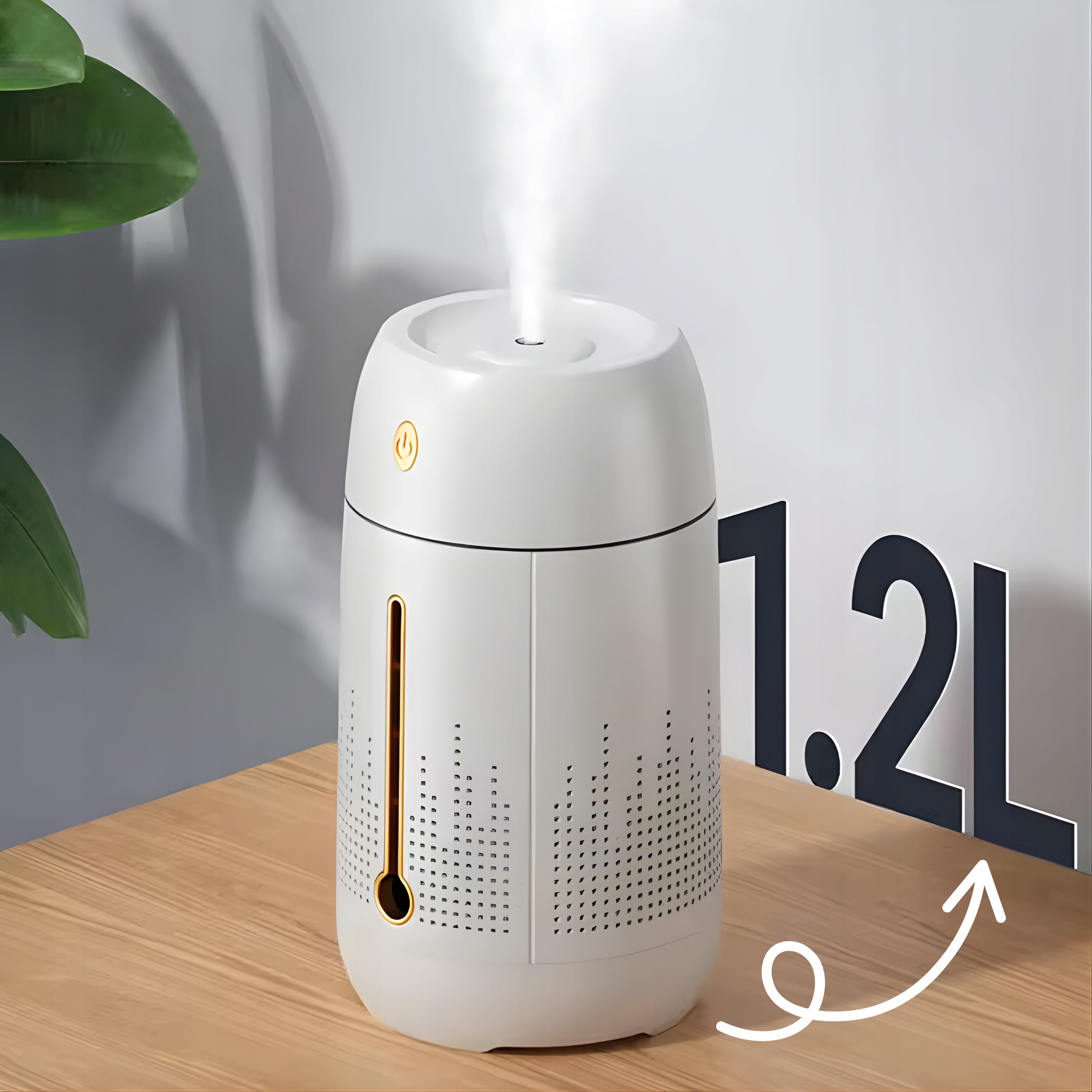 Air Humidifier Portable USB 1,2L Aromatherapy Diffuser White Brand ADE