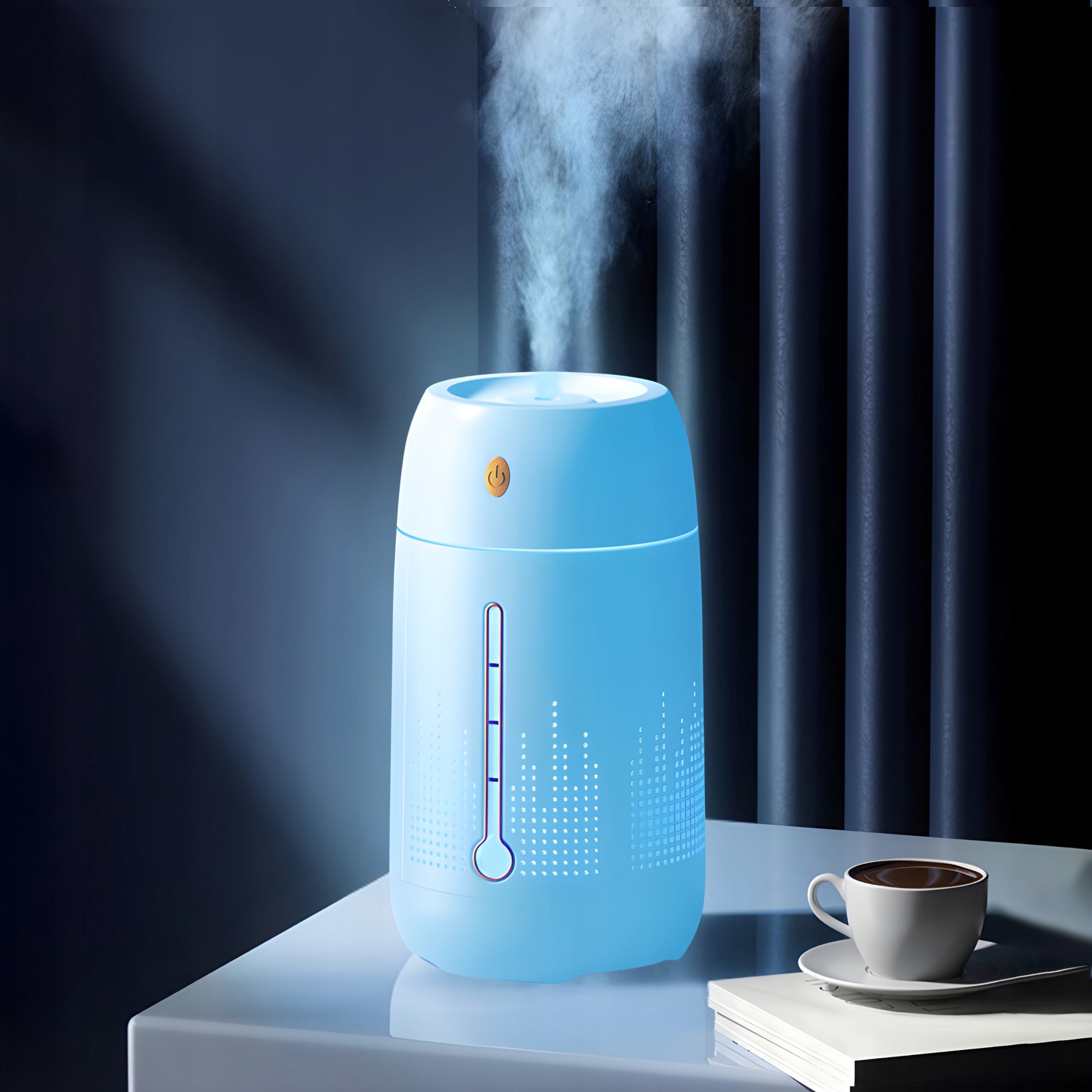 Air Humidifier Portable USB 1,2L Aromatherapy Diffuser White Model BIAŁY