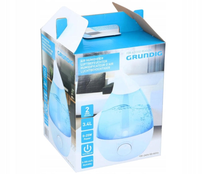 Air Humidifier Ultrasonic Diffuser Aromatherapy 3,4L Grundig Manufacturer code Nawilżacz Powietrza Dyfuzor Ultradźwiękowy