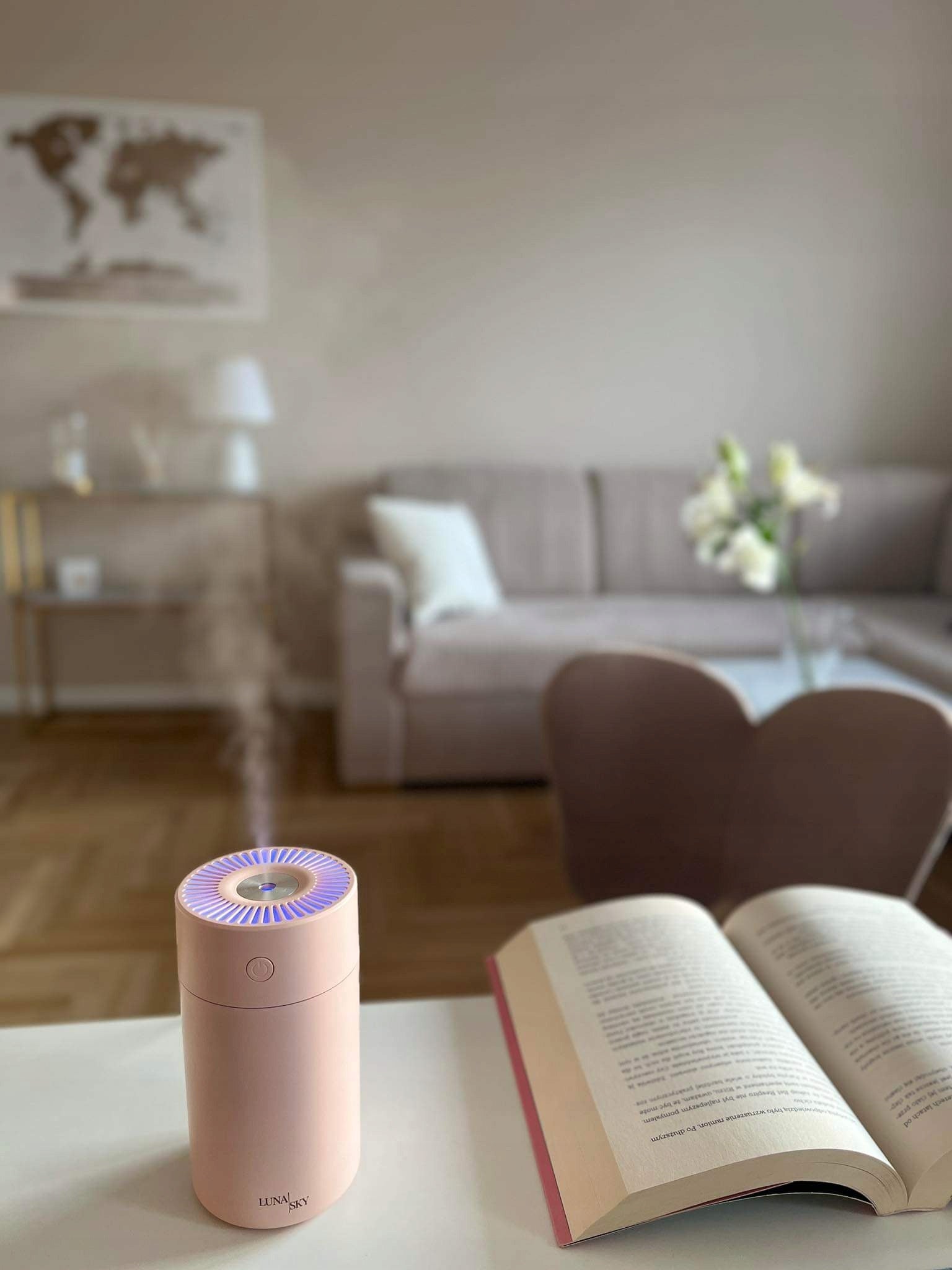Air Humidifier Ultrasonic Fragrance Diffuser Aromatherapy Luna Sky Model Nawilżacz ultradźwiękowy