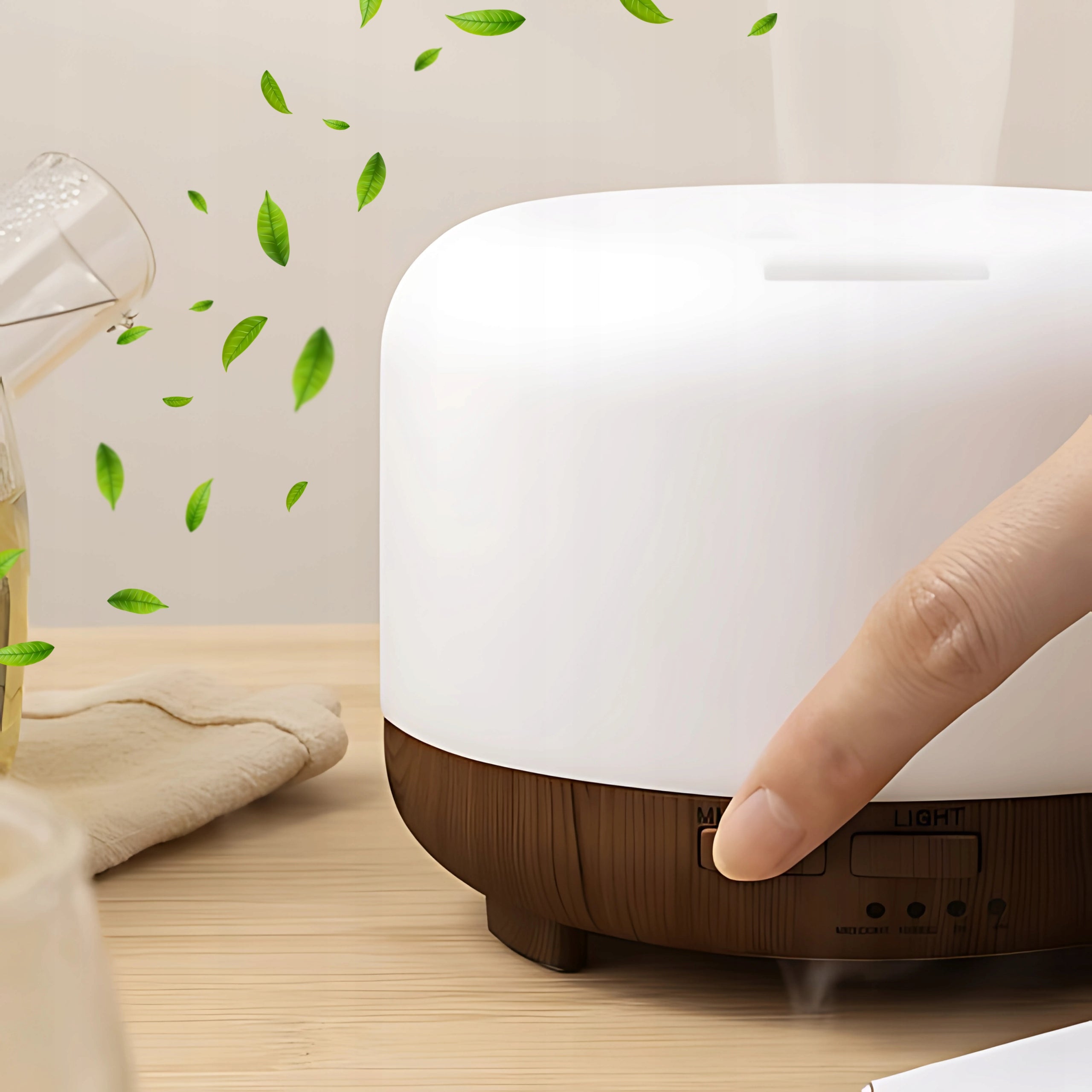 Air Humidifier Ultrasonic Scent Diffuser 300ml LED With Remote Control Manufacturer code Nawilżacz powietrza z piolotem