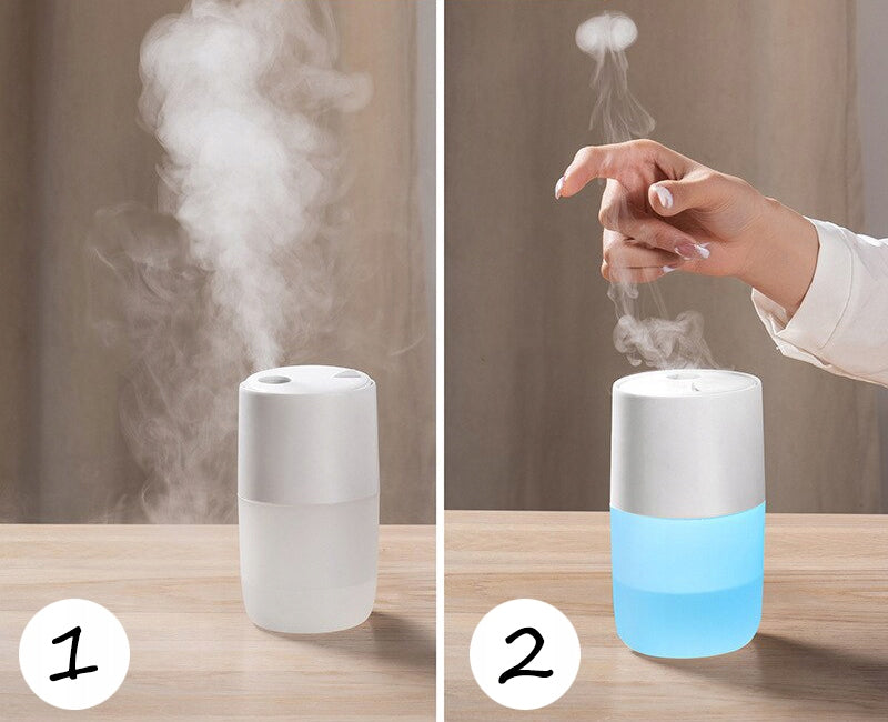 Air Humidifier Usb Rgb Night Light 2in1 + Oils Aromatherapy Quiet Model K445E2
