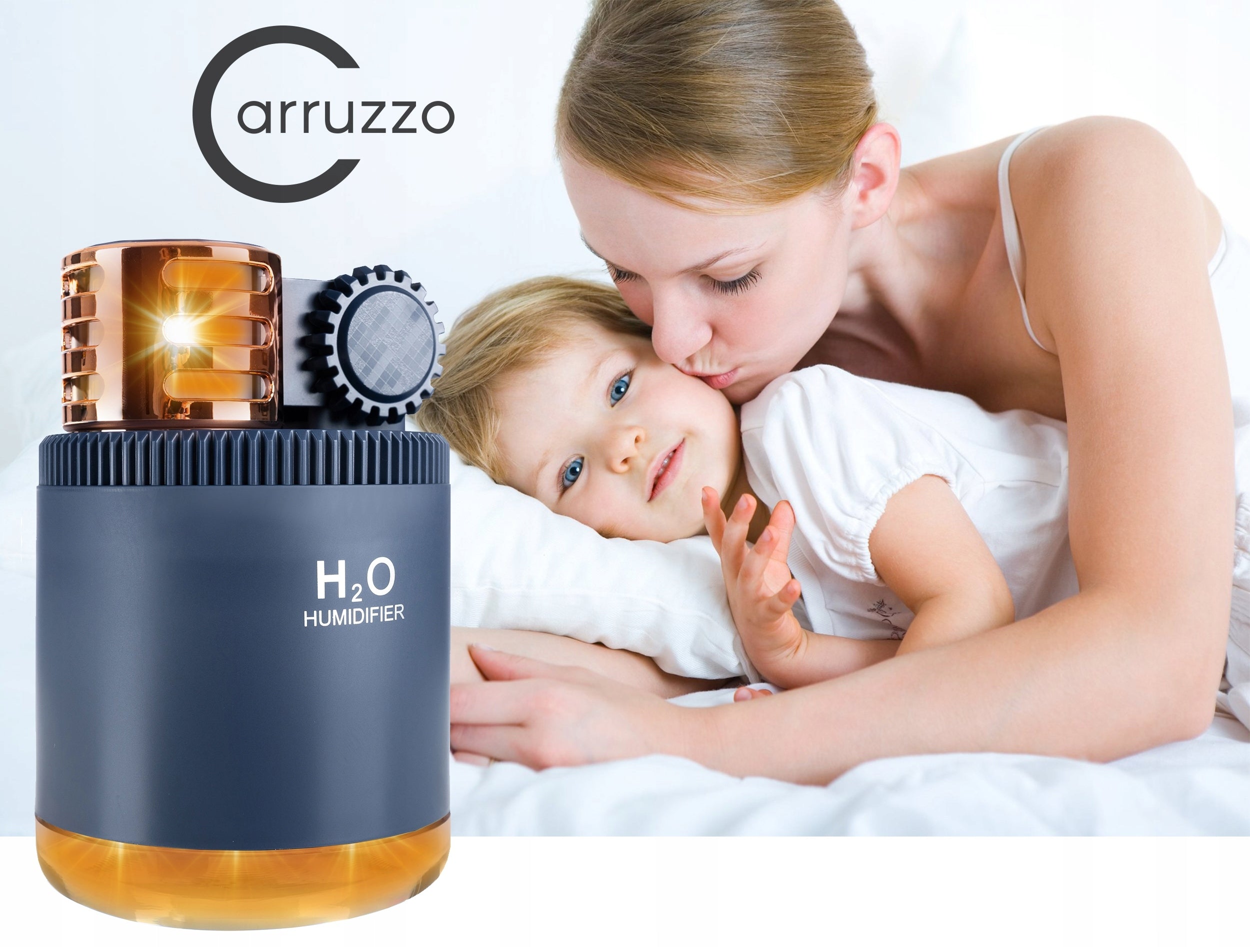 Air Humidifier for Home Cars LED Black Ultrasonic Model K445F1