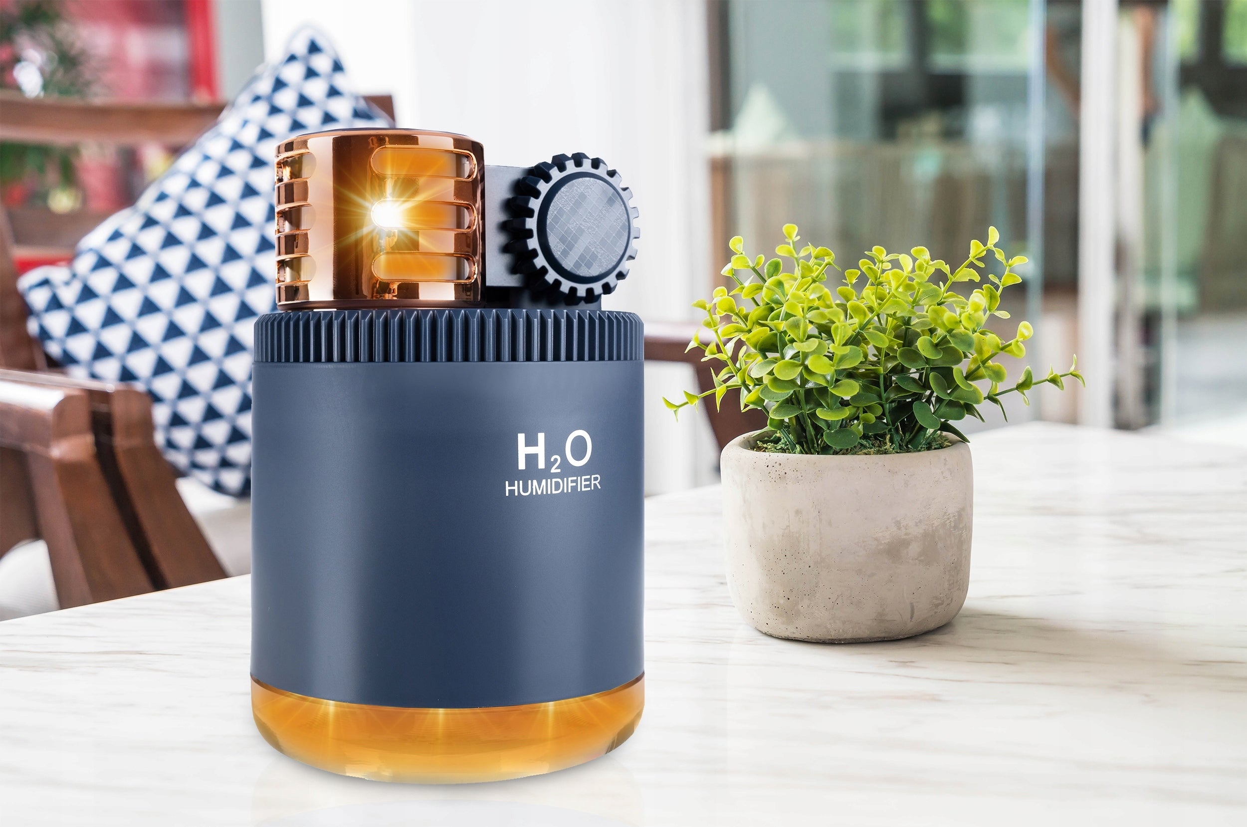 Air Humidifier for Home Cars LED Black Ultrasonic Packaging status original