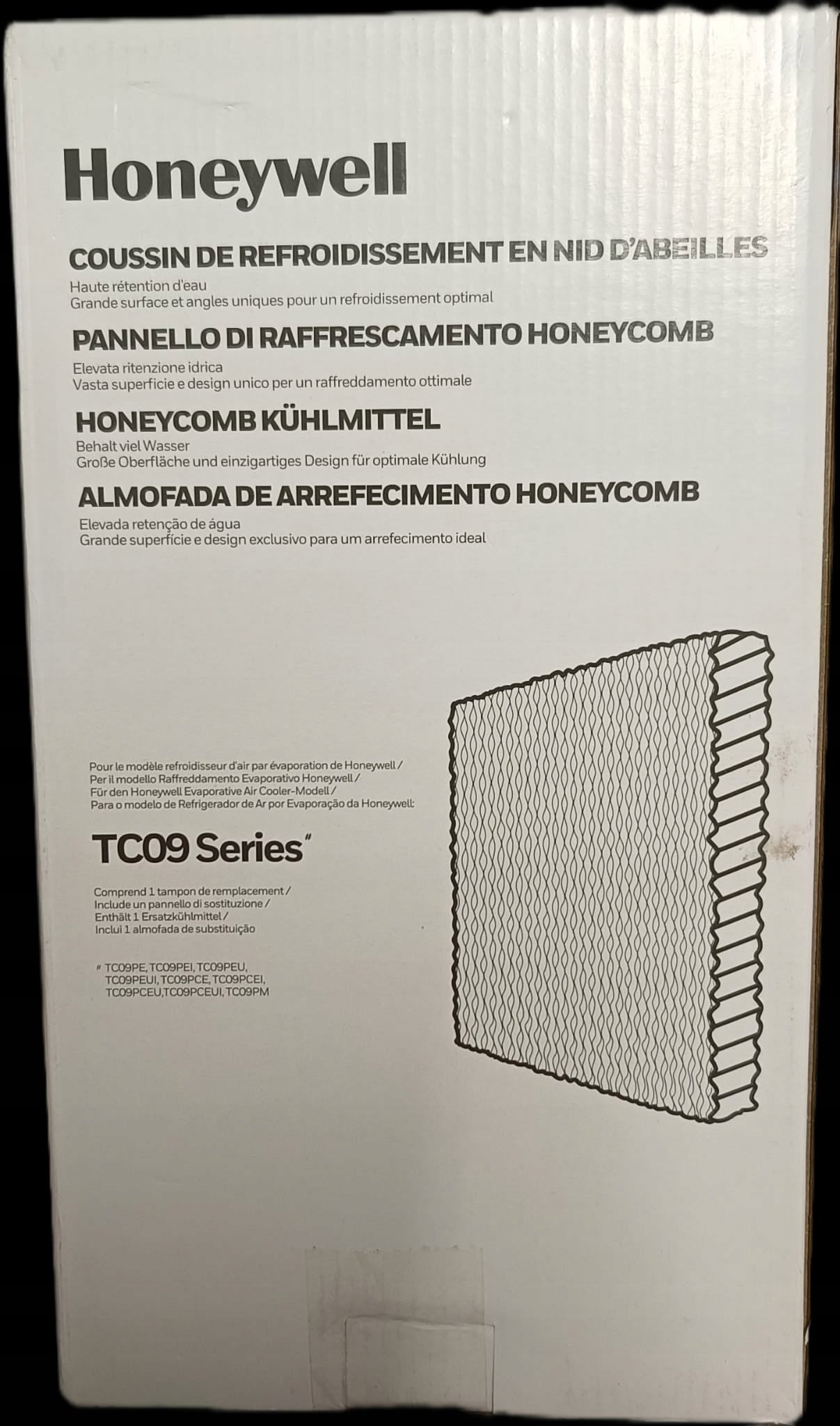 Air conditioner Honeywell TC09PCE 55 W --- HONEYCOMB cooling pad --- 0833 Brand Honeywell