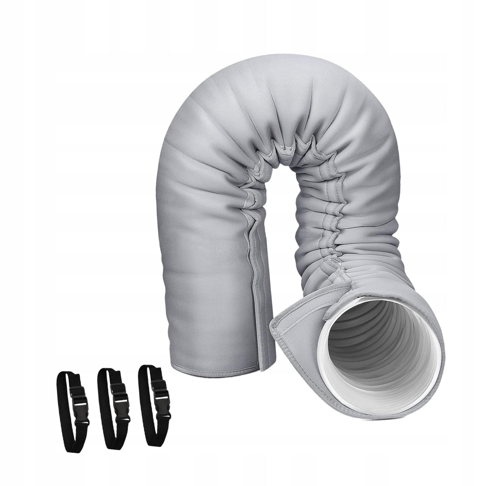 Air conditioner hose cover with bands for 5 inches and 5.9 inches in diameter Dominant color multicolor
