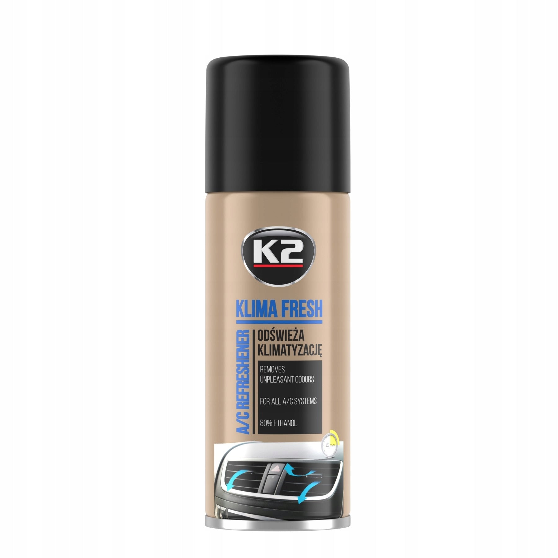 Air conditioning refresher spray K2 lemon 150 ml Manufacturer K2
