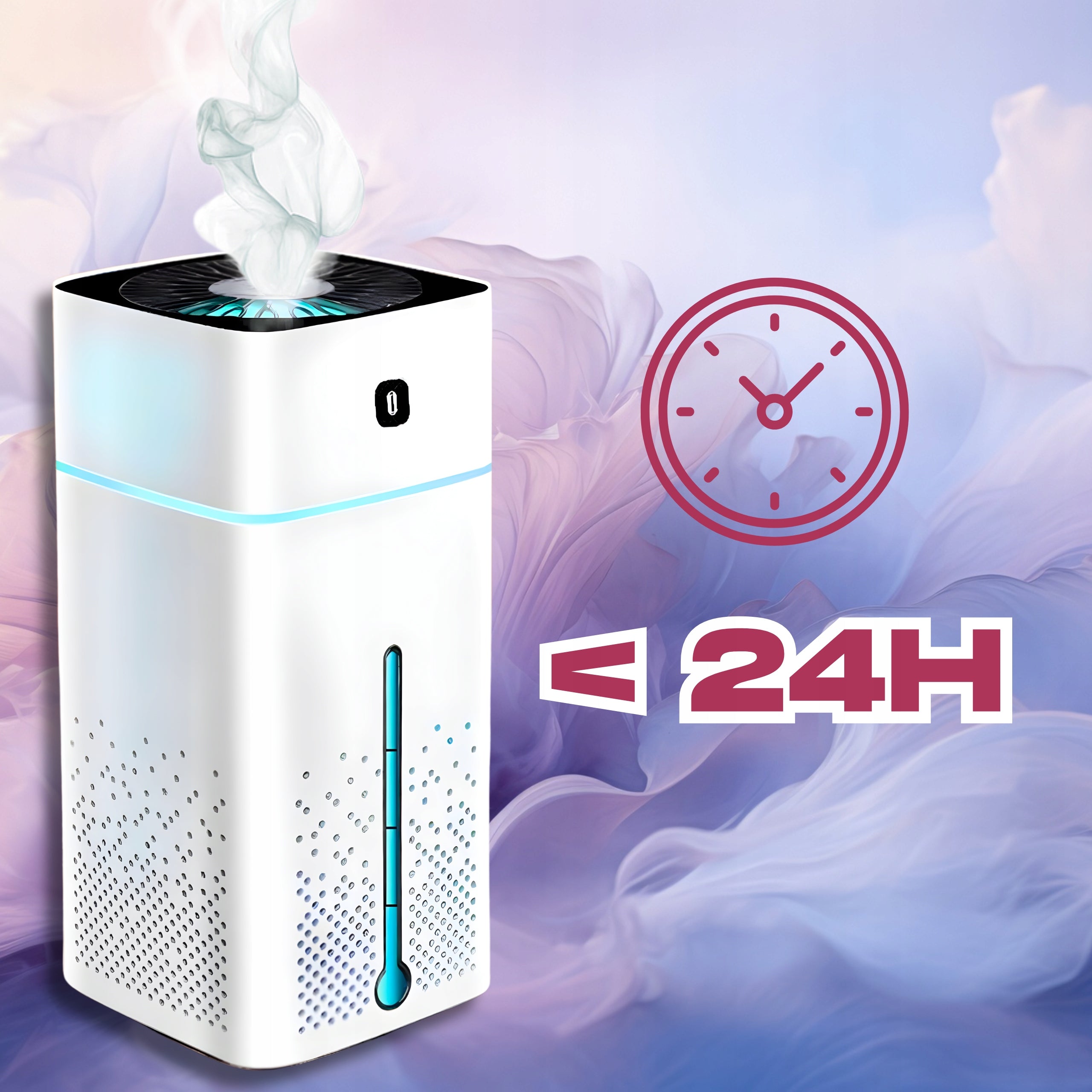 Air humidifier 1L diffuser aromatherapy 12 oils fragrance 3ml LED timer Packaging status original