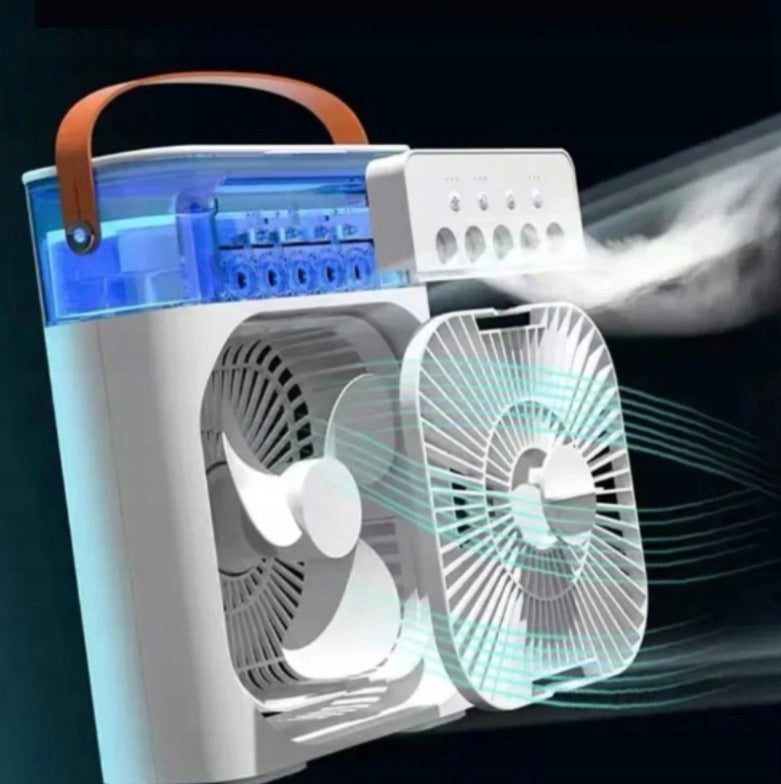 Air humidifier 3in1 USB Mik-Star air conditioner LED fan 7 colors Airflow 900 m³/h