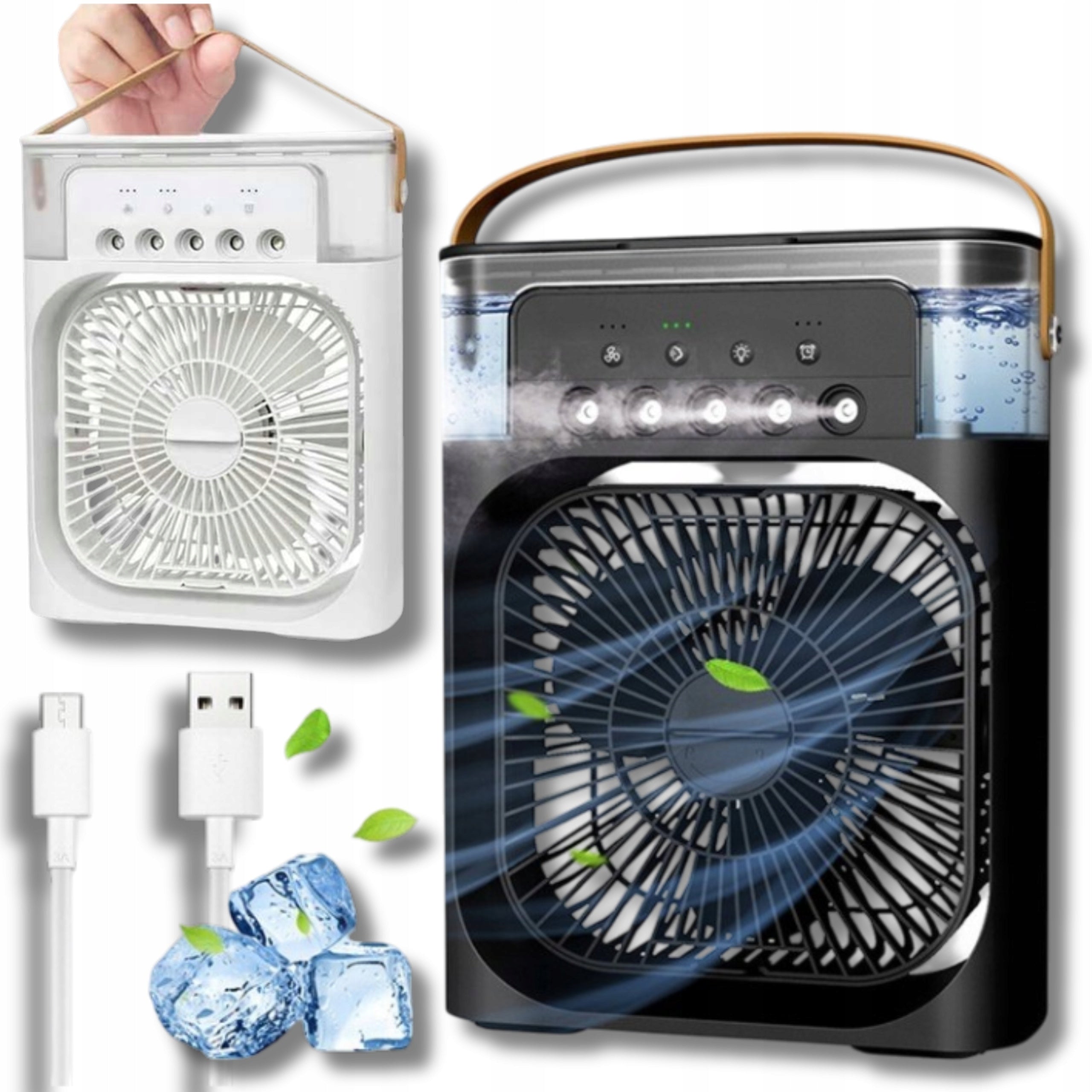 Air humidifier 3in1 USB Mik-Star air conditioner LED fan 7 colors