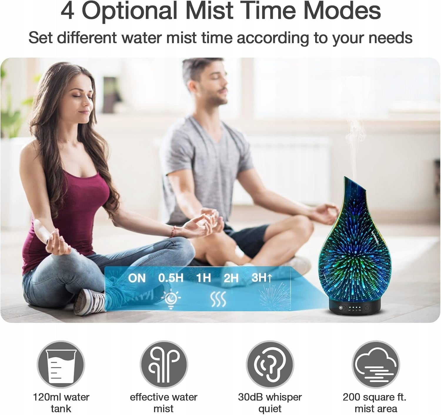 Air humidifier Essential oil diffuser ultrasonic humidifier Type ultrasonic humidifier