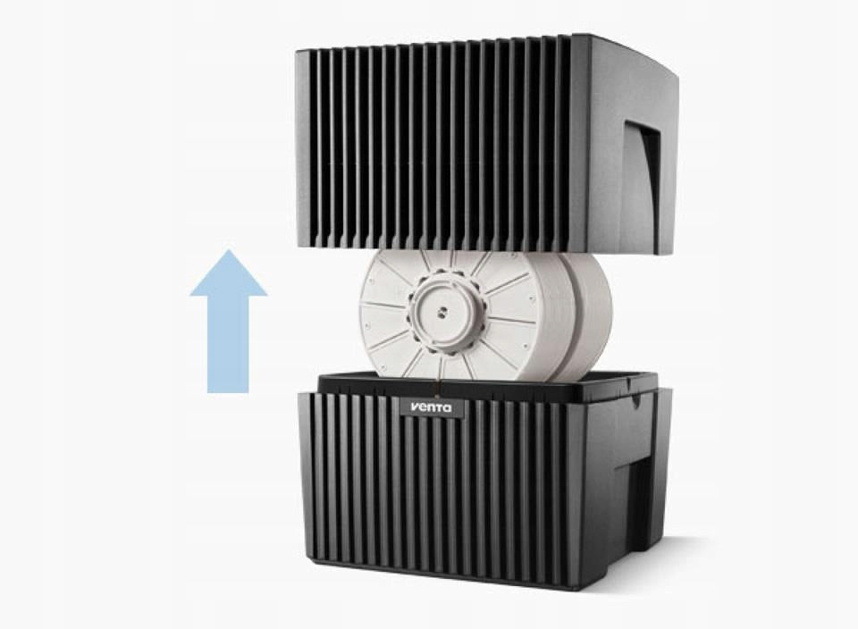 Air humidifier Venta LW25 Classic up to 49 m² Quiet Operation black Dominant color black