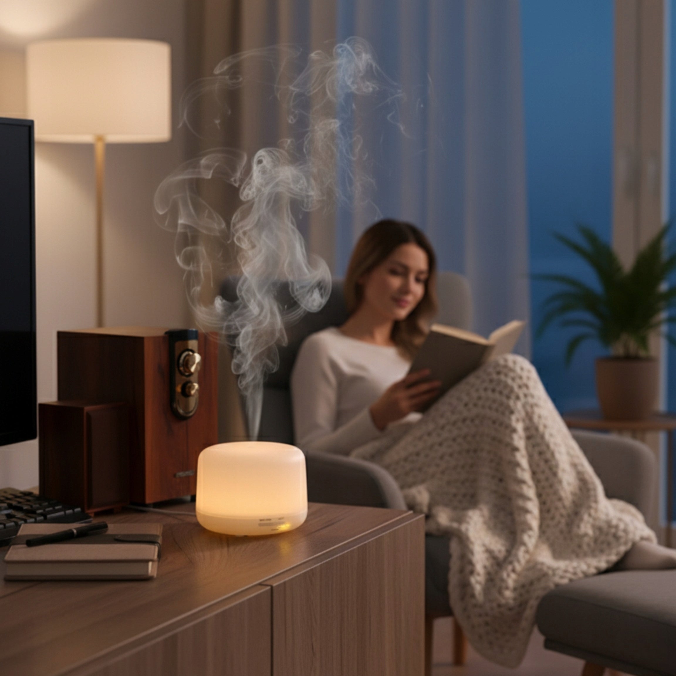 Air humidifier essential oil diffuser aromatherapy night light Manufacturer of a medical device inny