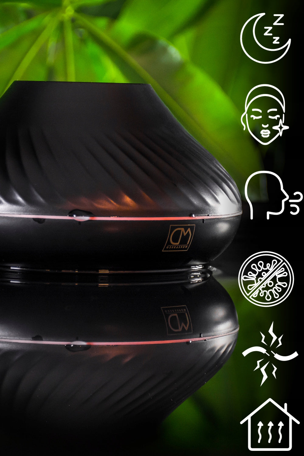 Air humidifier oil diffuser aromatherapy fire fragrance home relaxation Manufacturer of a medical device ZOLTA
