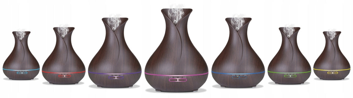 Air humidifier with diffuser Platinet light wood LED 7 colors 400ml Manufacturer code PADYM010DW