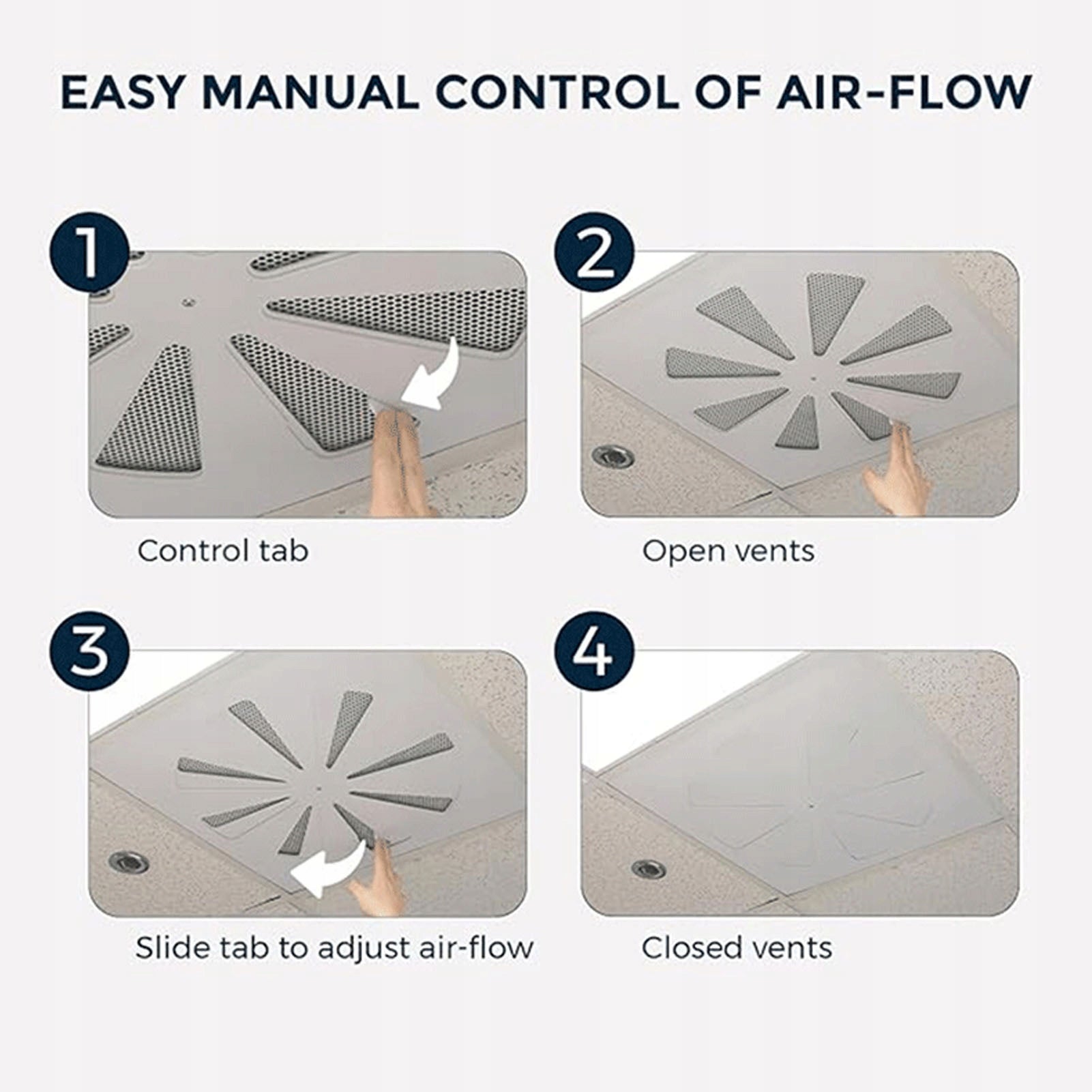 Air supply deflector, air conditioning supply cover Easy installation in Type not specified