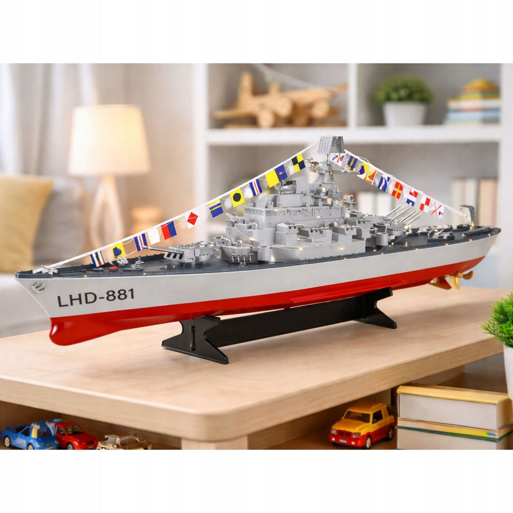 Aircraft Carrier Warship Remote Controlled RC LED Lighting 1:390 Kid's age 14+ years