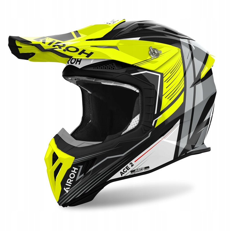 Airoh Aviator Ace 2 Engine Yellow Gloss L Offroad Motorcycle Helmet