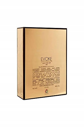 Ajmal Evoke Gold Edition Him Perfumed Water 90 ml Packaging status original